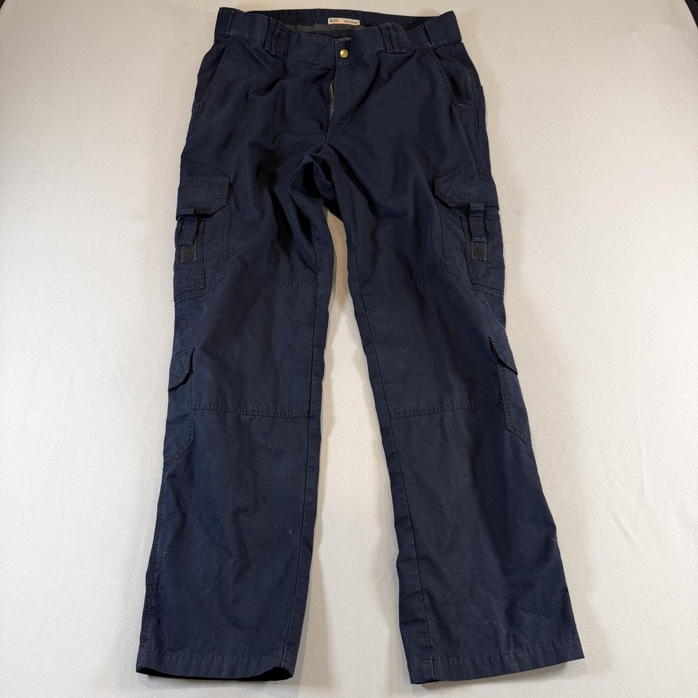 5.11 Tactical Pants Mens 40x36 Blue Cargo Workwear Straight Leg Utility